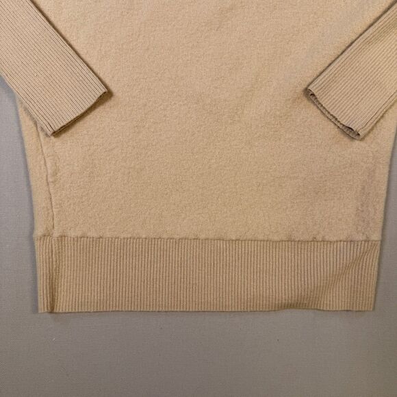 TELLURIDE CLOTHING CO. 100% Extra Fine Merino Wool Women Sweater , Medium Beige - Picture 2 of 6